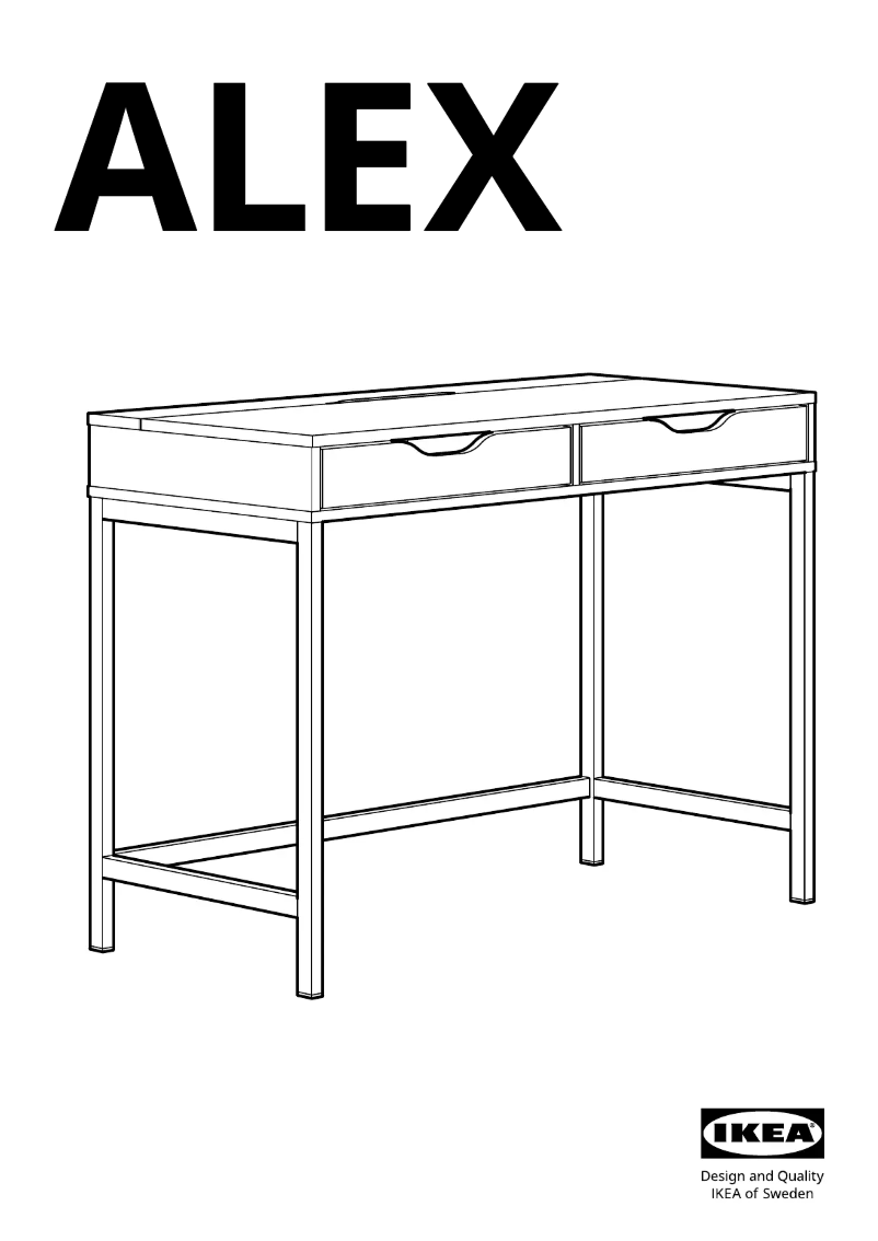 Page 1 de la notice Manuel utilisateur Ikea ALEX 004.838.09