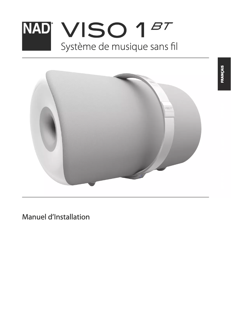 Page 1 de la notice Manuel utilisateur NAD Viso 1 BT