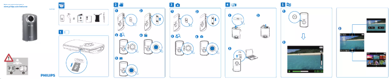 Page 1 de la notice Guide de démarrage rapide Philips CAM100