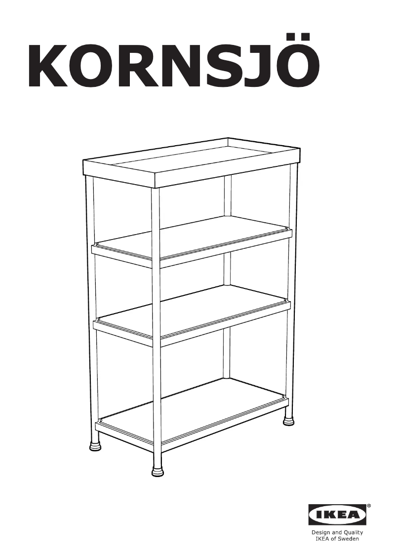 Page 1 de la notice Manuel utilisateur Ikea KORNSJÖ 504.554.13