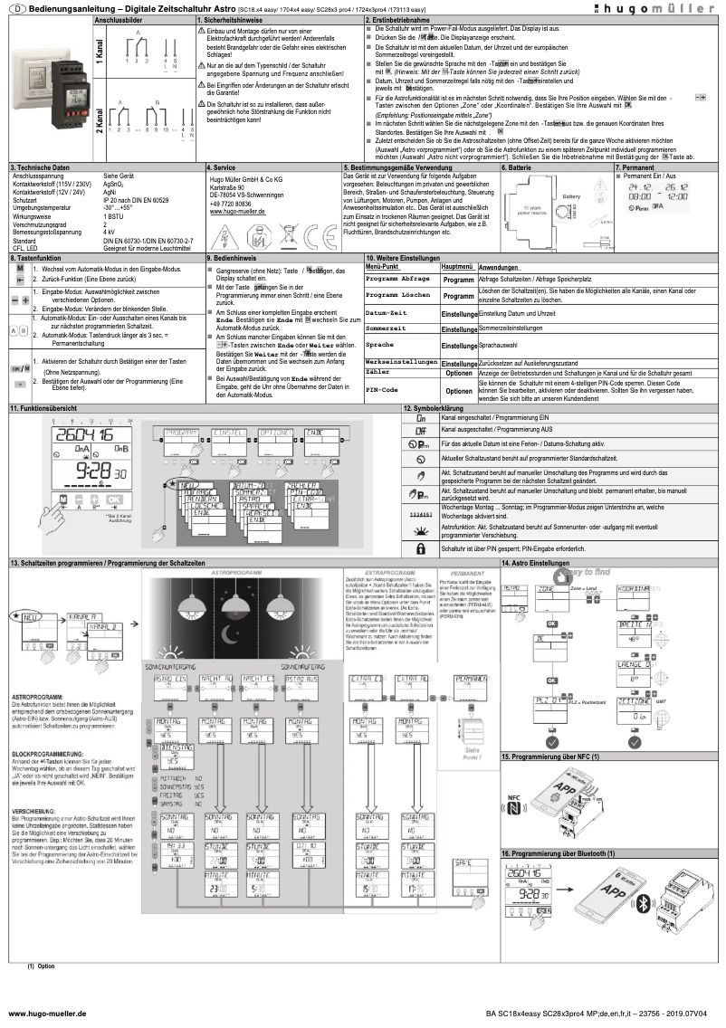 Page 1 de la notice Manuel utilisateur Müller SC 18.14 easy