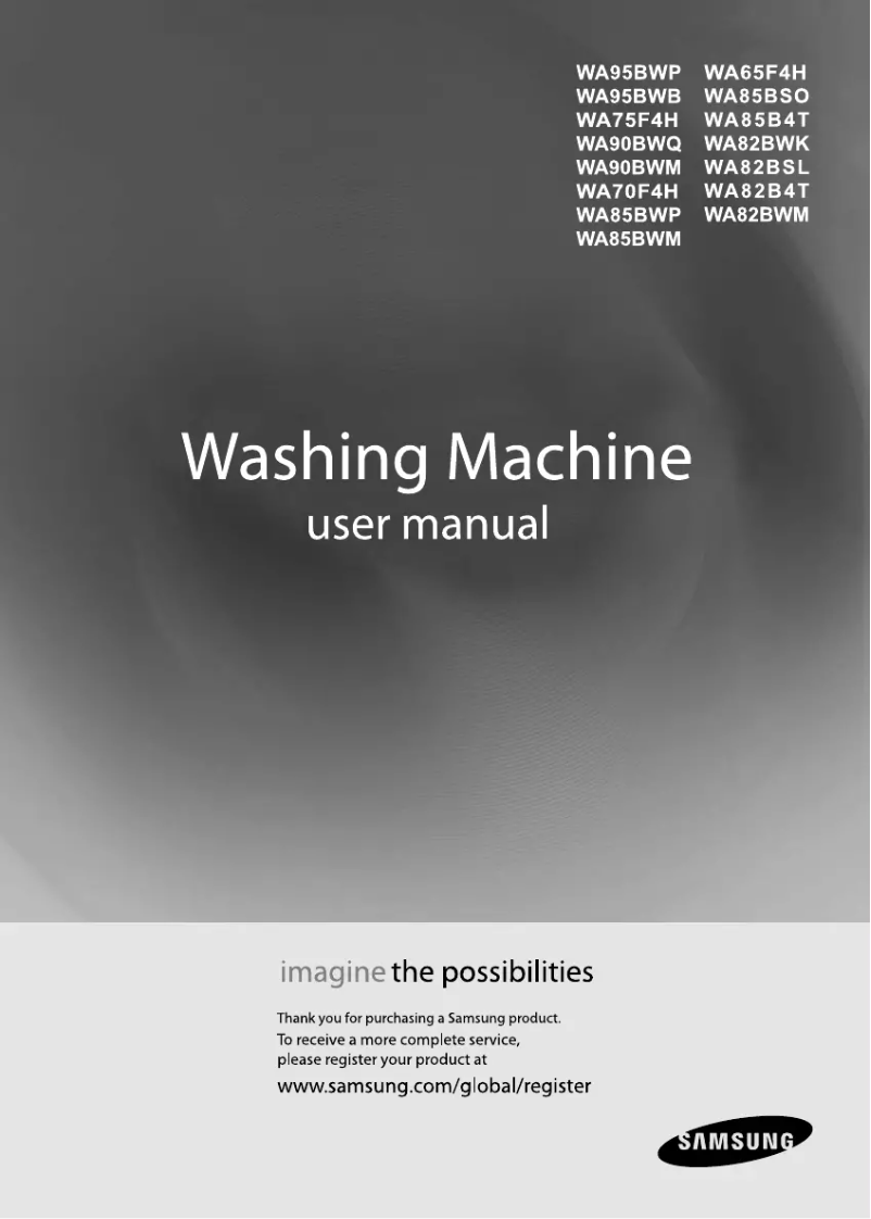 Página 1 del manual Manual de usuario Samsung WA70F4H6QWP