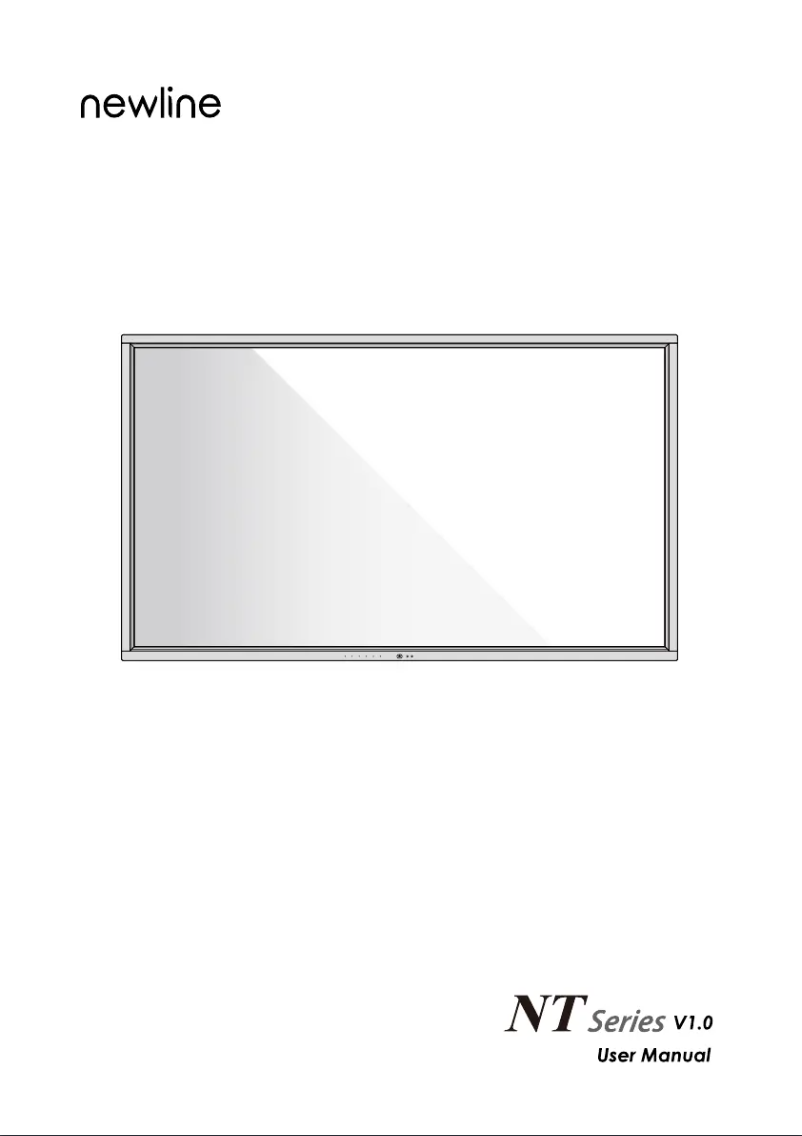 Page 1 de la notice Manuel utilisateur Newline TT-8623NT-PLUS