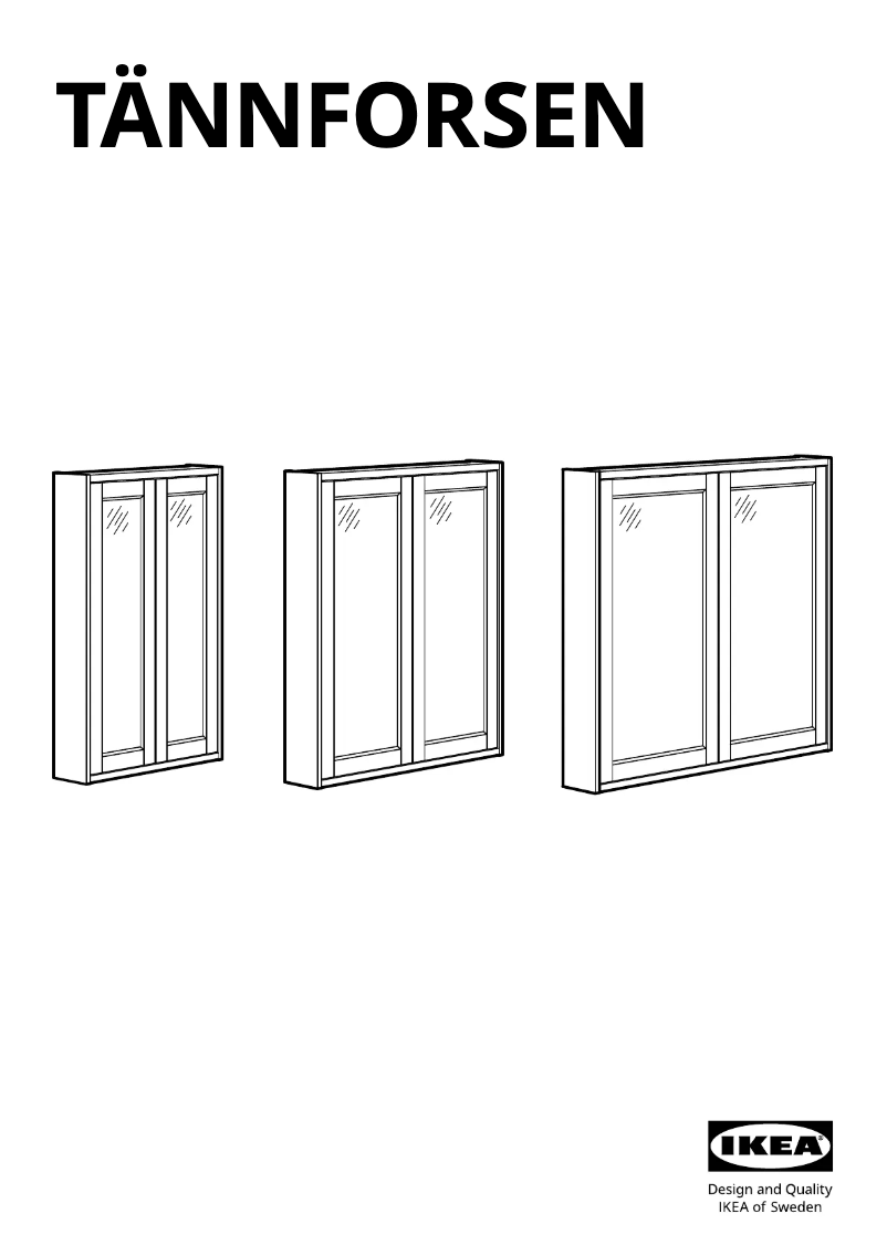 Image de la première page du manuel de l'appareil TÄNNFORSEN 205.354.83