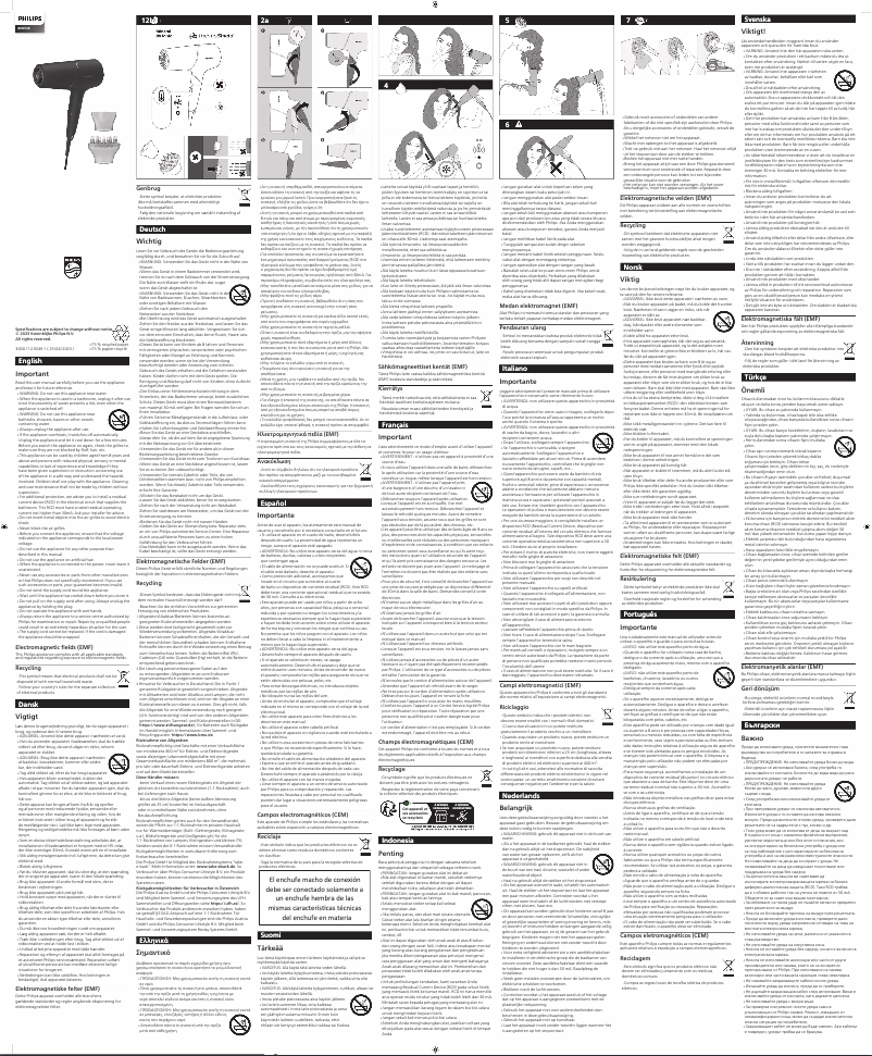 Page 1 of the manual User Manual Philips 5000 Series BHD538