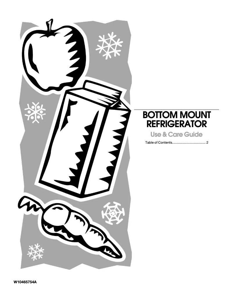 Page 1 of the manual Installation Guide Whirlpool 5GI6FARAF