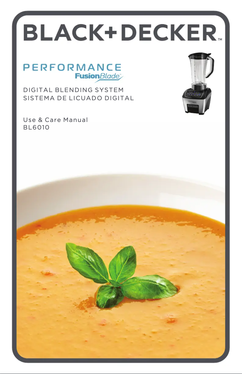 Page n°1 - Manuel utilisateur Black & Decker BL6010