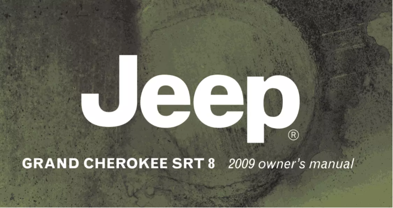 Page 1 de la notice Manuel utilisateur Jeep Grand Cherokee SRT8 (2009)