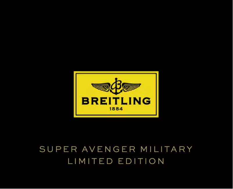 Page 1 of the manual User Manual Breitling Super Avenger Military