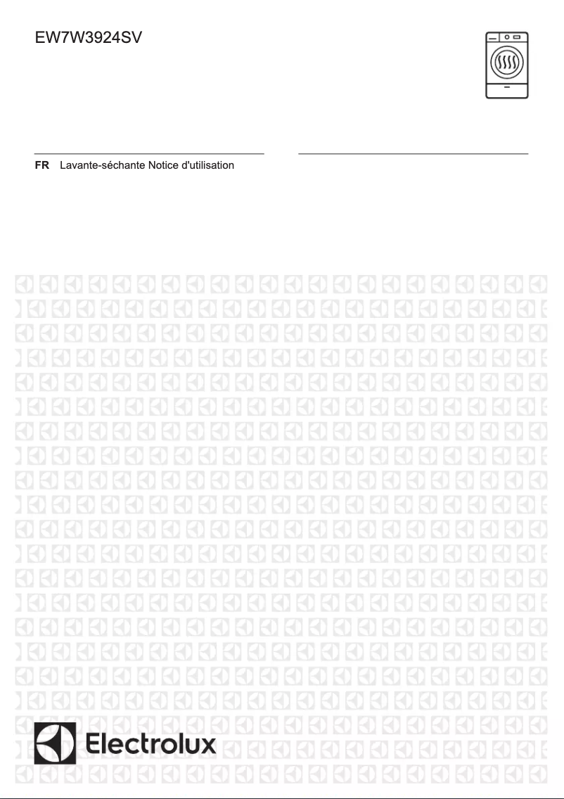 Page 1 de la notice Manuel utilisateur Electrolux EW7W3924SV