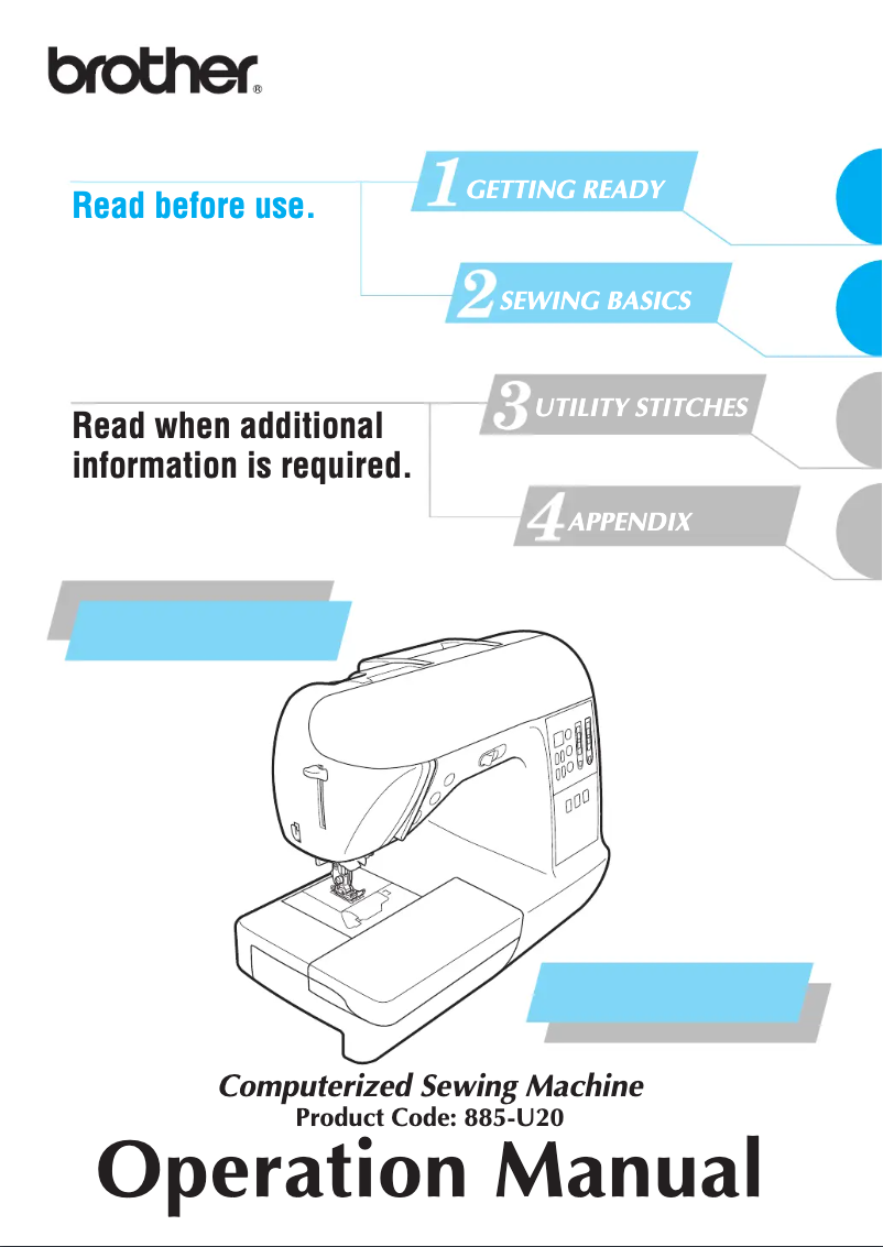 Page 1 de la notice Manuel utilisateur Brother Innov-is 210