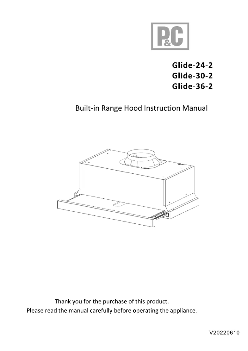 Page 1 de la notice Manuel utilisateur Porter & Charles GLIDE-24-2