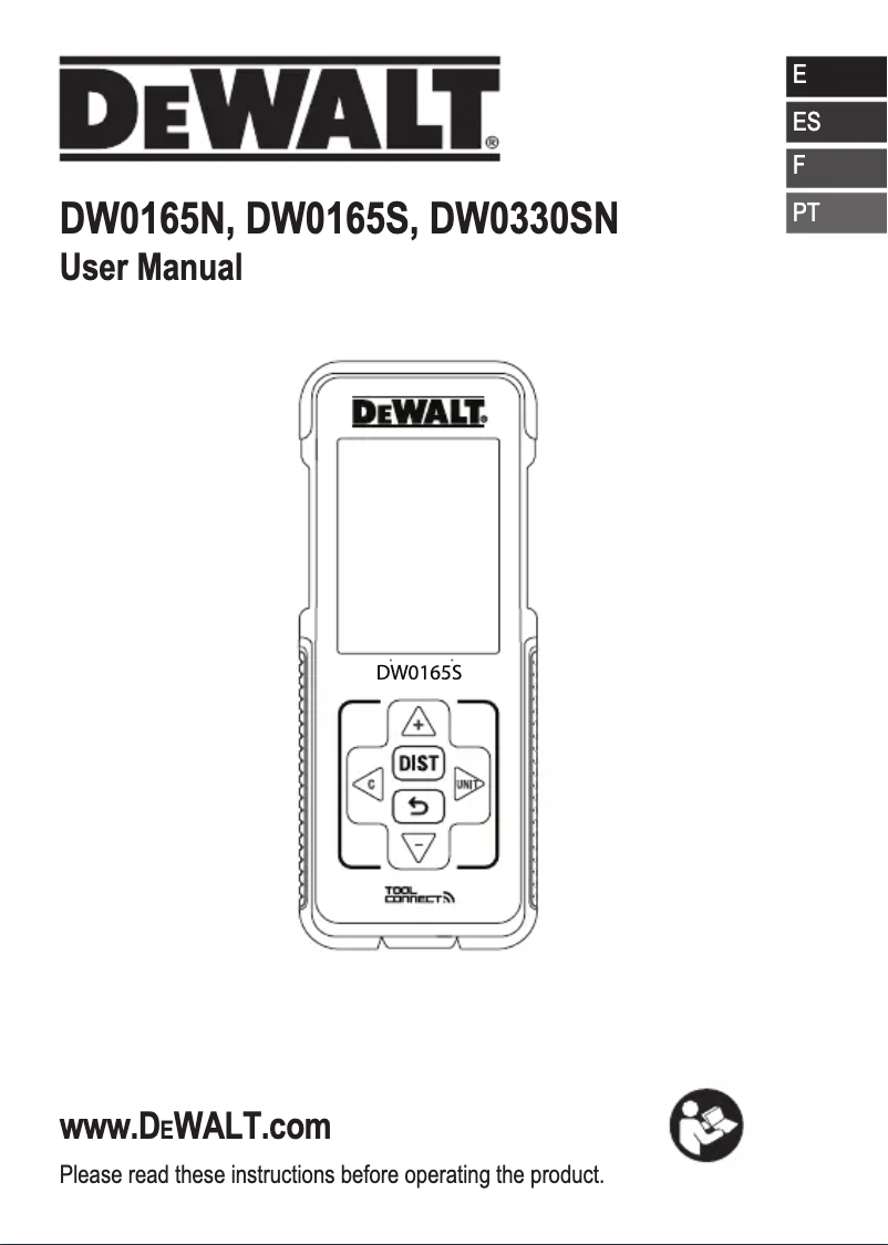 Page 1 de la notice Manuel utilisateur DeWalt DW0330SN