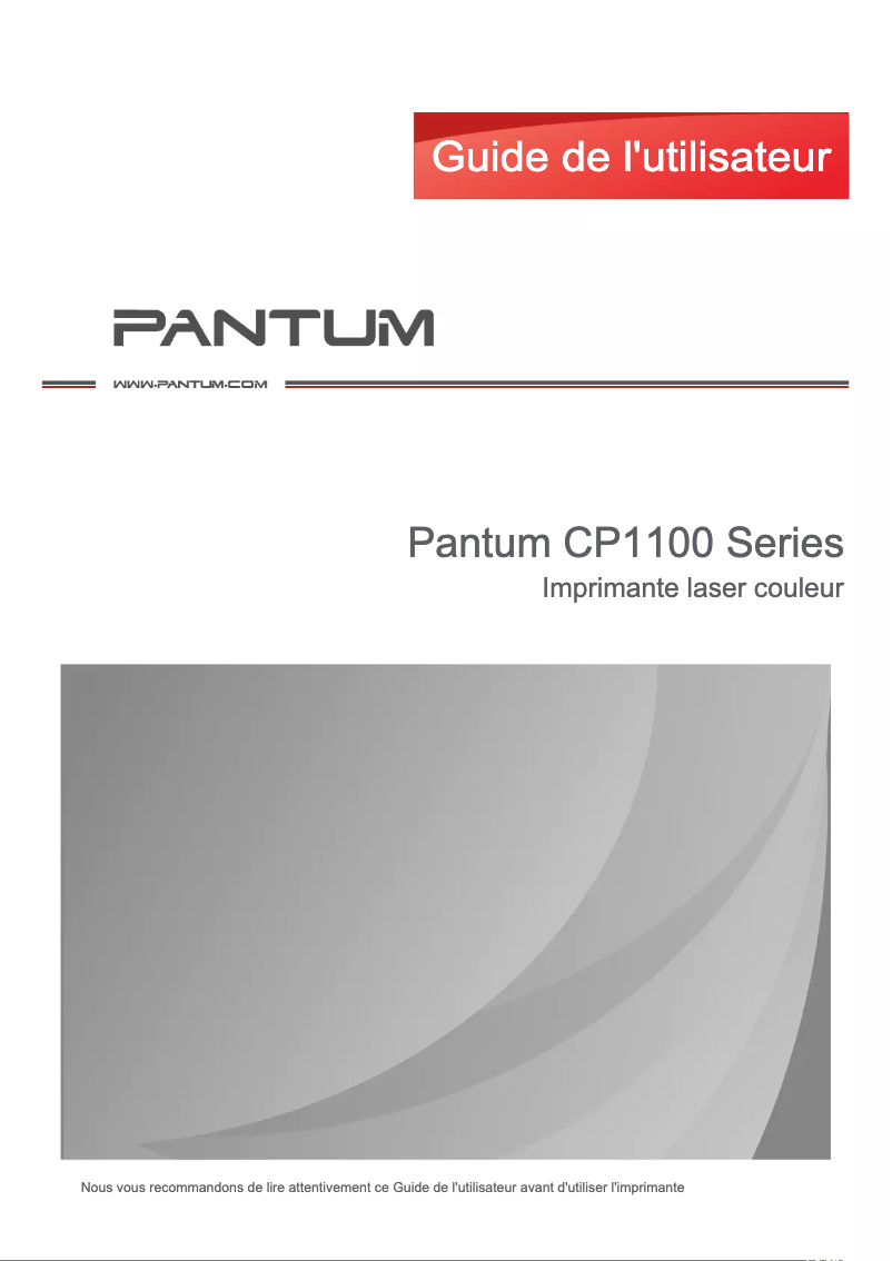 Página 1 del manual Manual de usuario Pantum CP1100DW