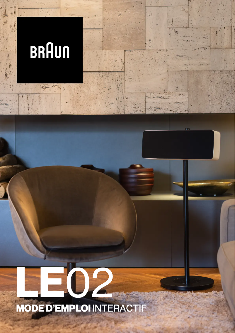 Page 1 de la notice Manuel utilisateur Braun LE02