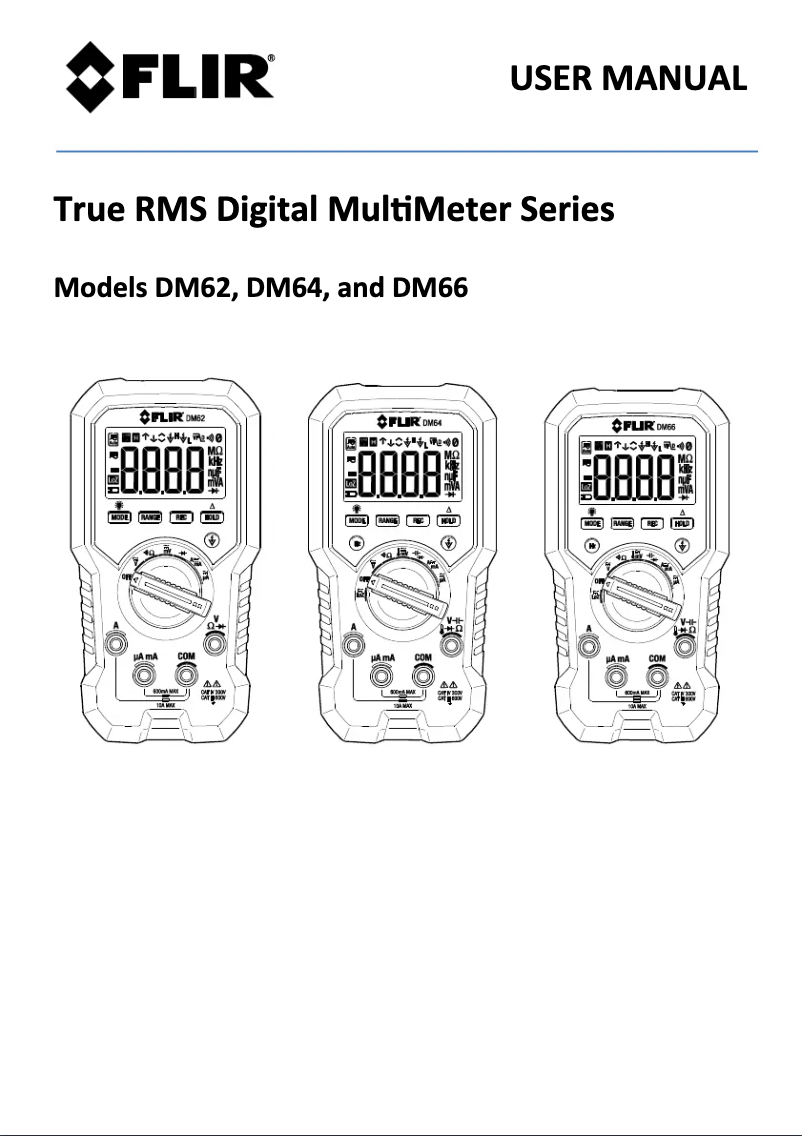 Page 1 de la notice Manuel utilisateur FLIR DM66