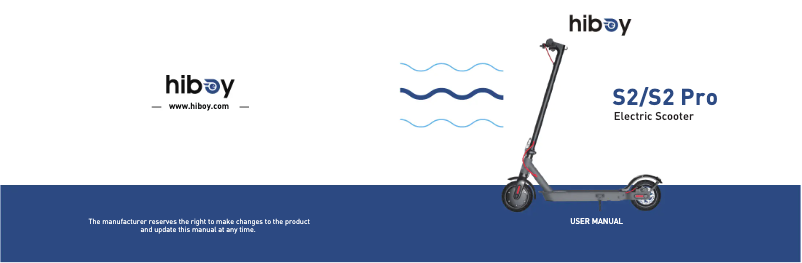 Page 1 of the manual User Manual Hiboy S2 Pro