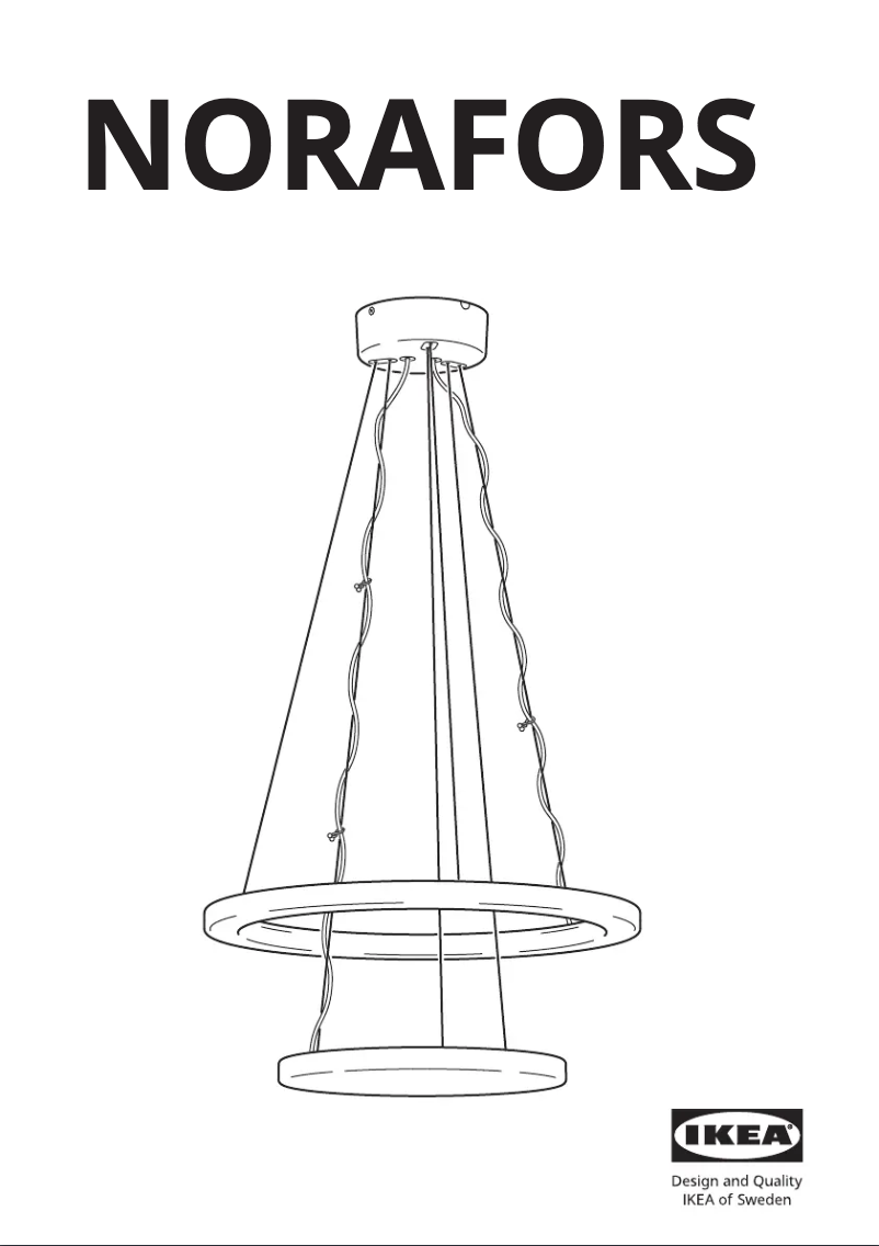 Page 1 de la notice Manuel utilisateur Ikea NORAFORS 204.875.90