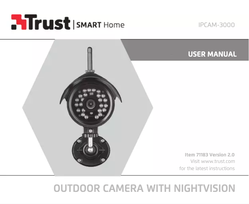 Page 1 de la notice Manuel utilisateur Trust IPCAM-3000