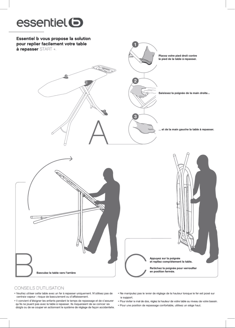 Page 1 de la notice Manuel utilisateur Essentiel B Start