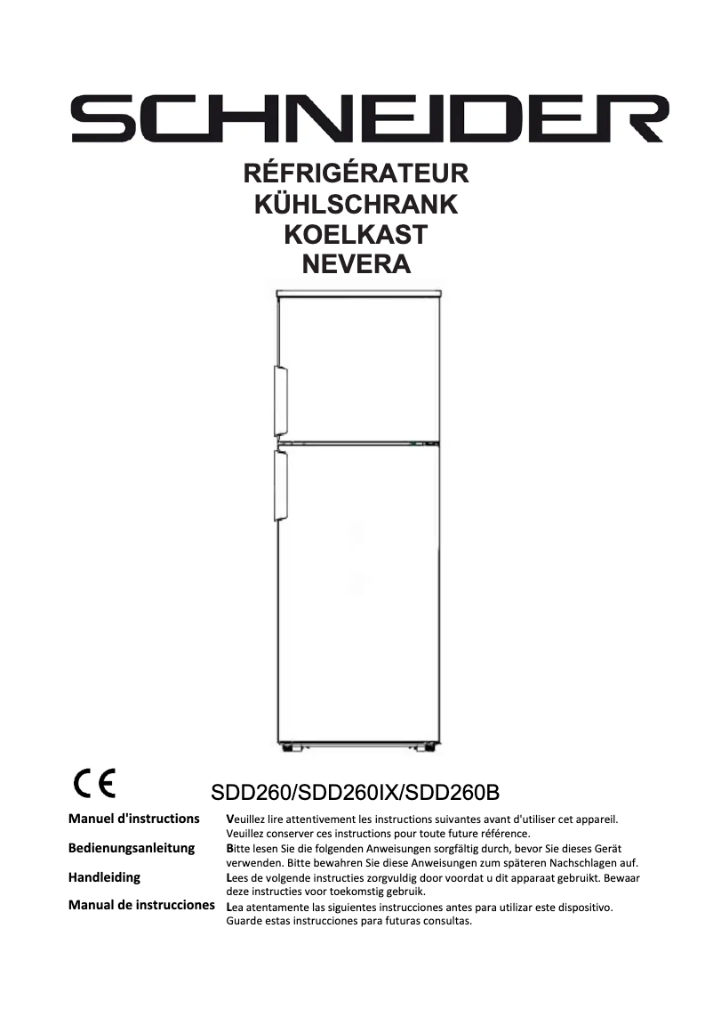 Página 1 del manual Manual de usuario Schneider SDD260B