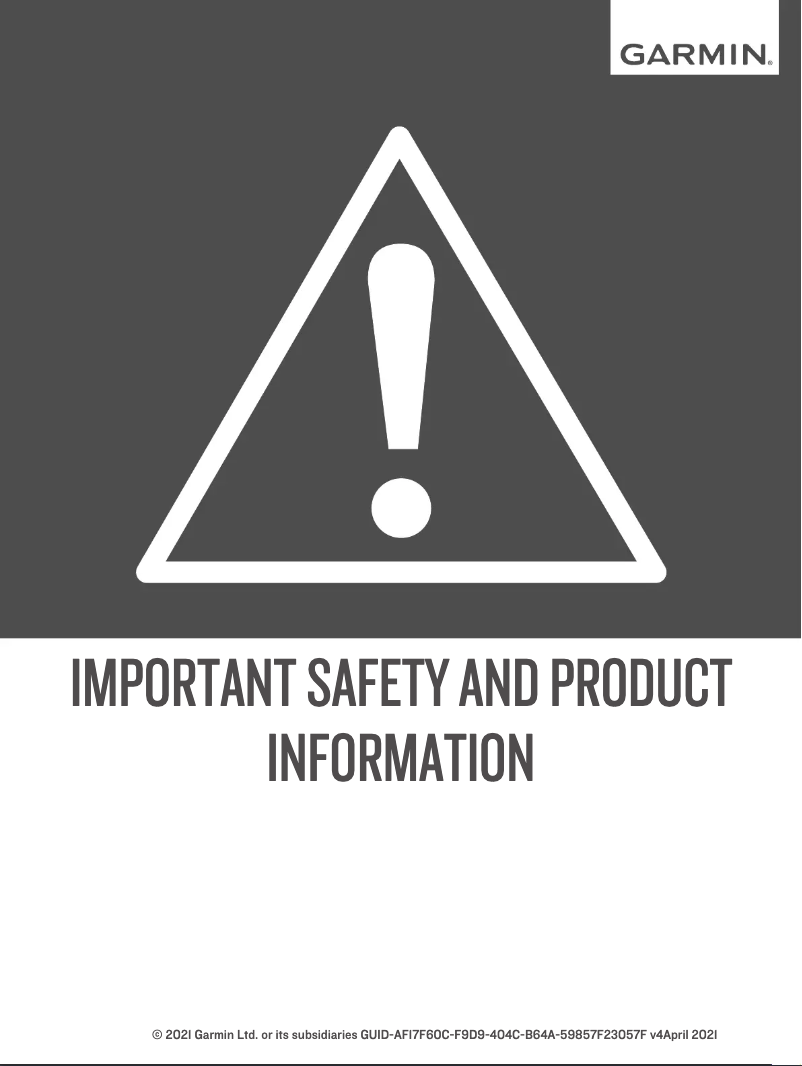 Página 1 del manual Manual de usuario Garmin RV-BBT602