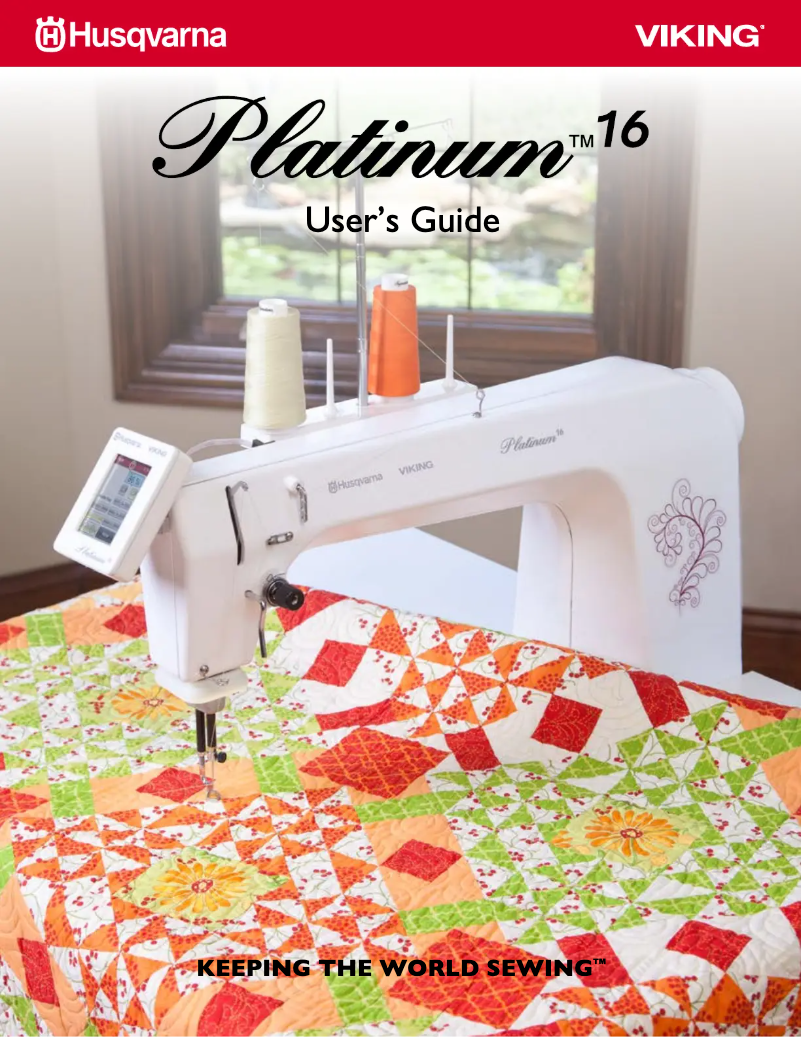 Page 1 de la notice Manuel utilisateur Husqvarna-Viking Platinum 16