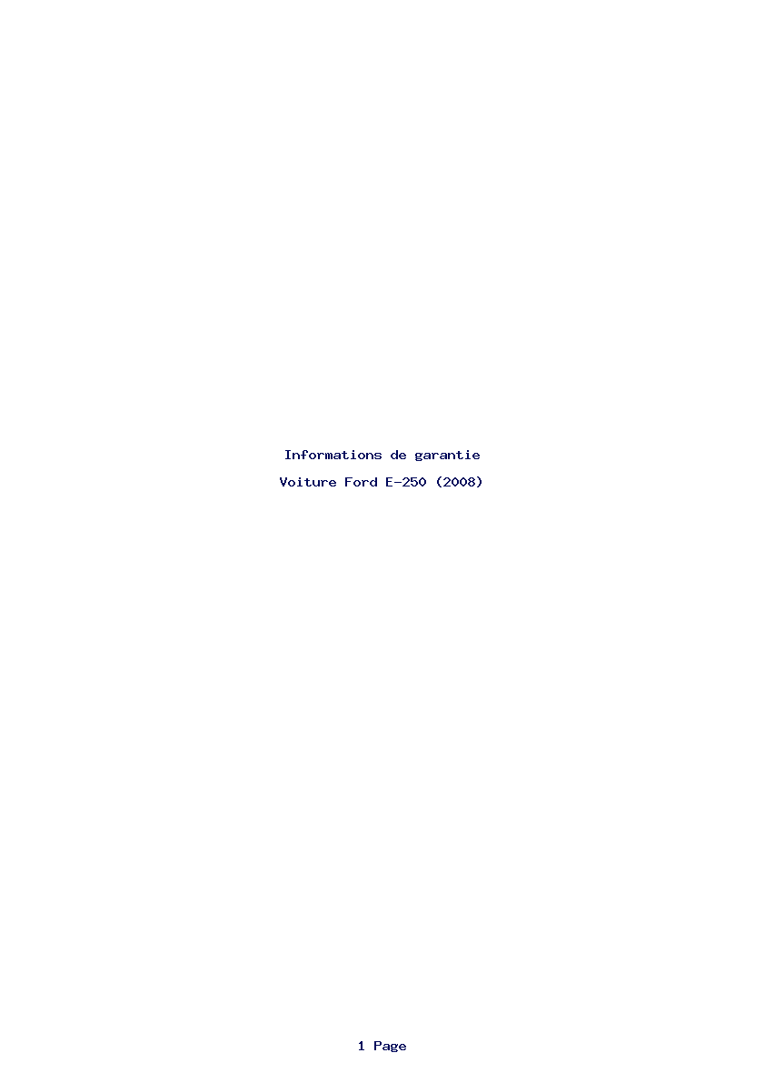 Image de la première page du manuel de l'appareil E-250 (2008)