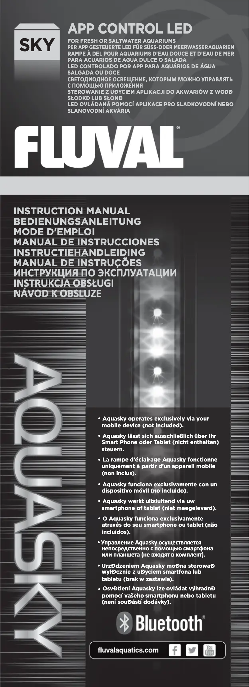 Page 1 de la notice Manuel utilisateur Fluval Aquasky 2.0