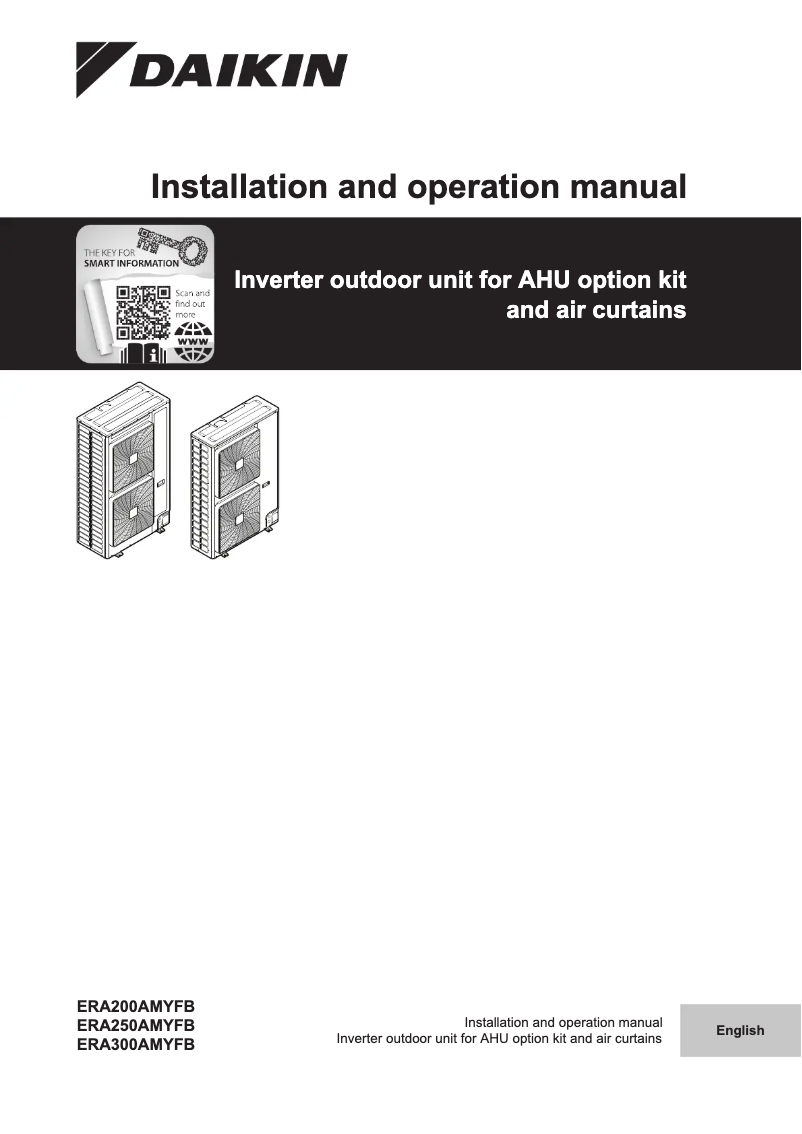 Página 1 del manual Manual de usuario Daikin ERA200AMYFB