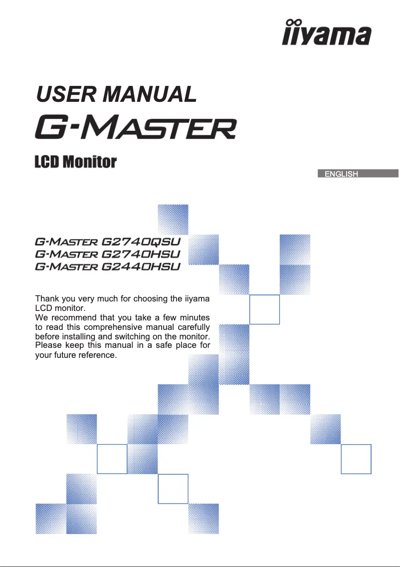Page 1 de la notice Manuel utilisateur Iiyama G-MASTER Black Hawk G2740QSU