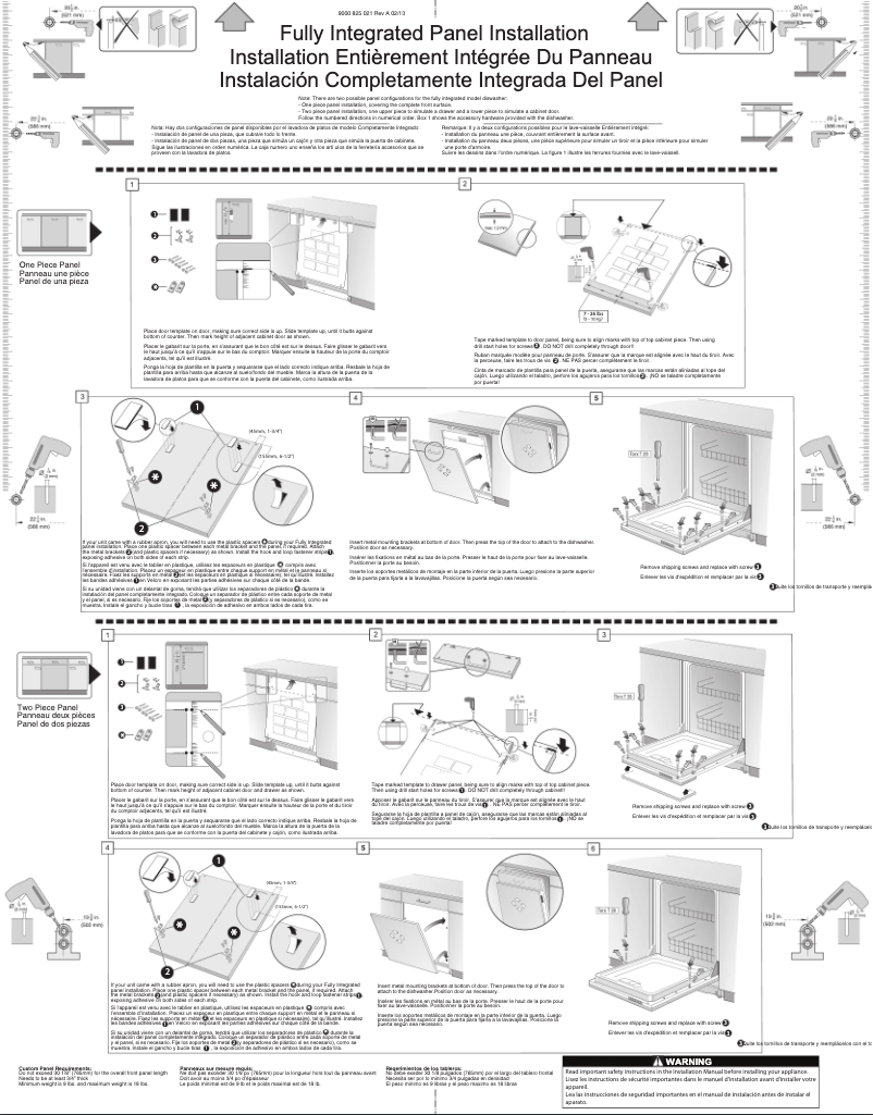 Page 1 of the manual Installation Guide Bosch SHVM98W