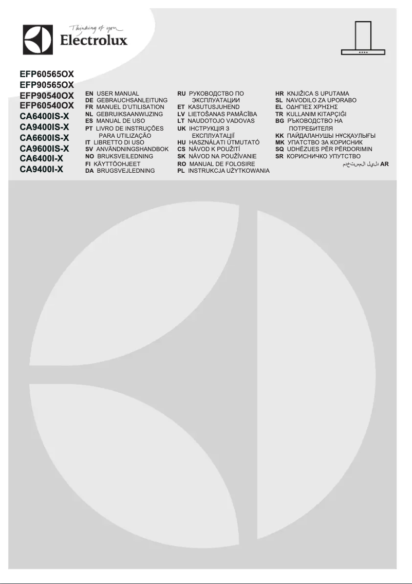 Página 1 del manual Manual de usuario Electrolux CA6400IS-X