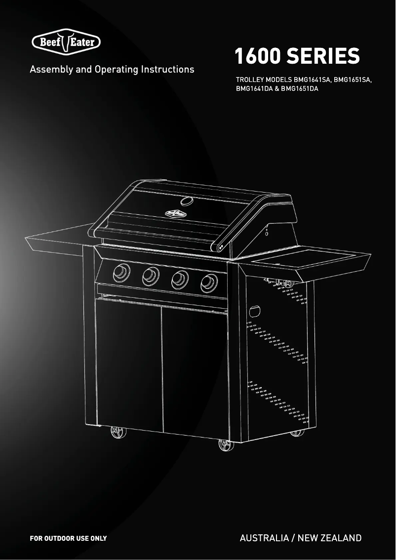 Página 1 del manual Manual de usuario BeefEater 1600 Series BMG1641DA