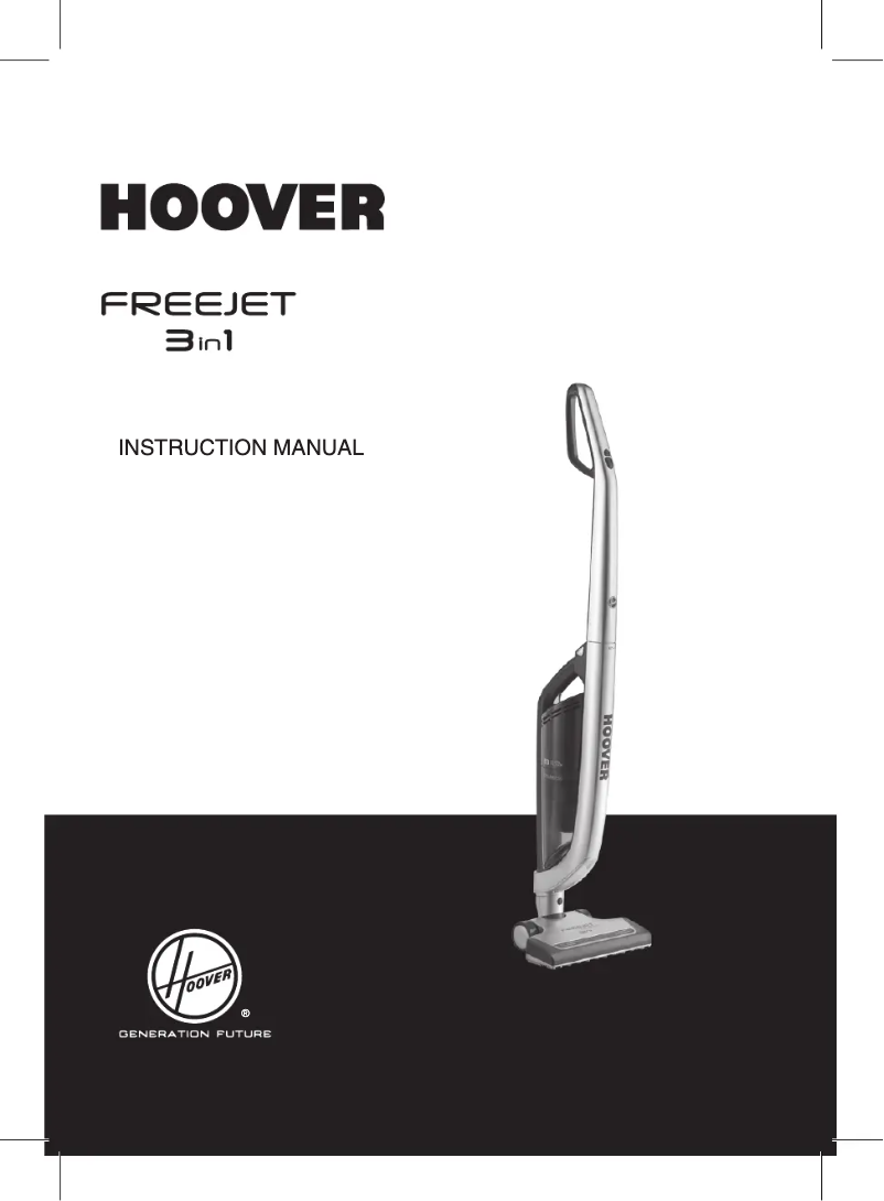 Page 1 de la notice Manuel utilisateur Hoover Freejet FJ192B2