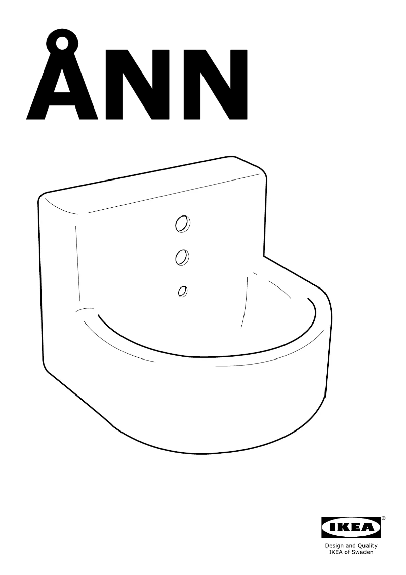 Page 1 de la notice Manuel utilisateur Ikea ANN