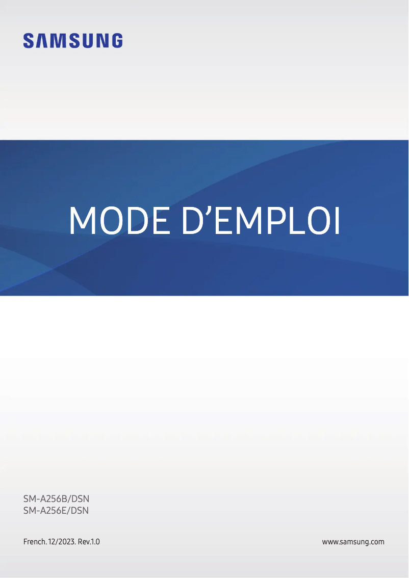 Page 1 de la notice Manuel utilisateur Samsung MM-A25