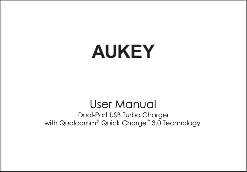 Page 1 de la notice Manuel utilisateur Aukey DS-B4