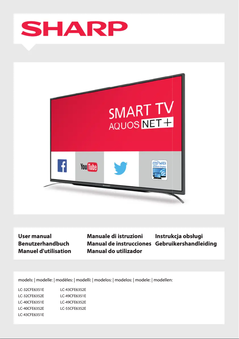 Página 1 del manual Manual de usuario Sharp LC-32CFE6351E