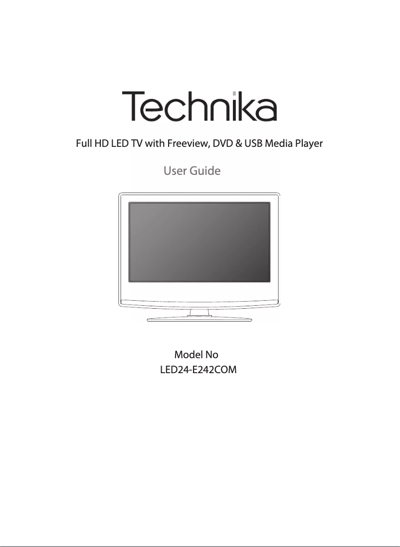 Página 1 del manual Manual de usuario Technika LED24-E242COM