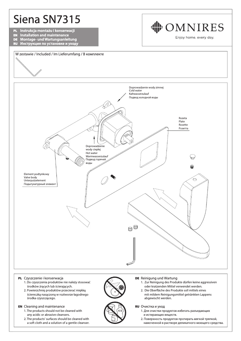 Página 1 del manual Manual de usuario Omnires Siena SN7315