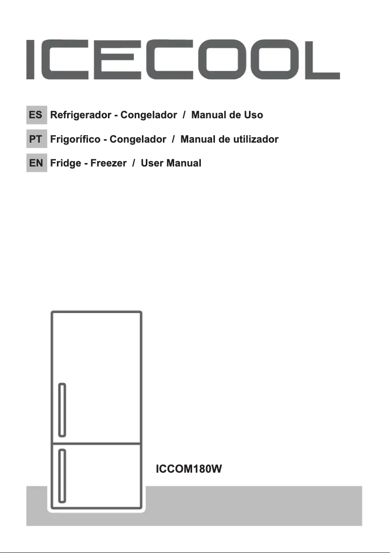 Page 1 de la notice Manuel utilisateur Icecool ICCOM180W