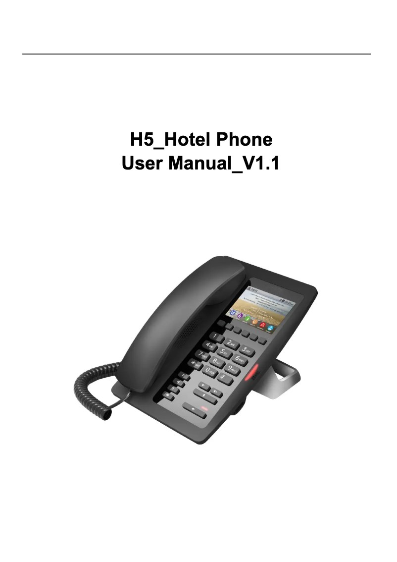 Página 1 del manual Manual de usuario Fanvil H5