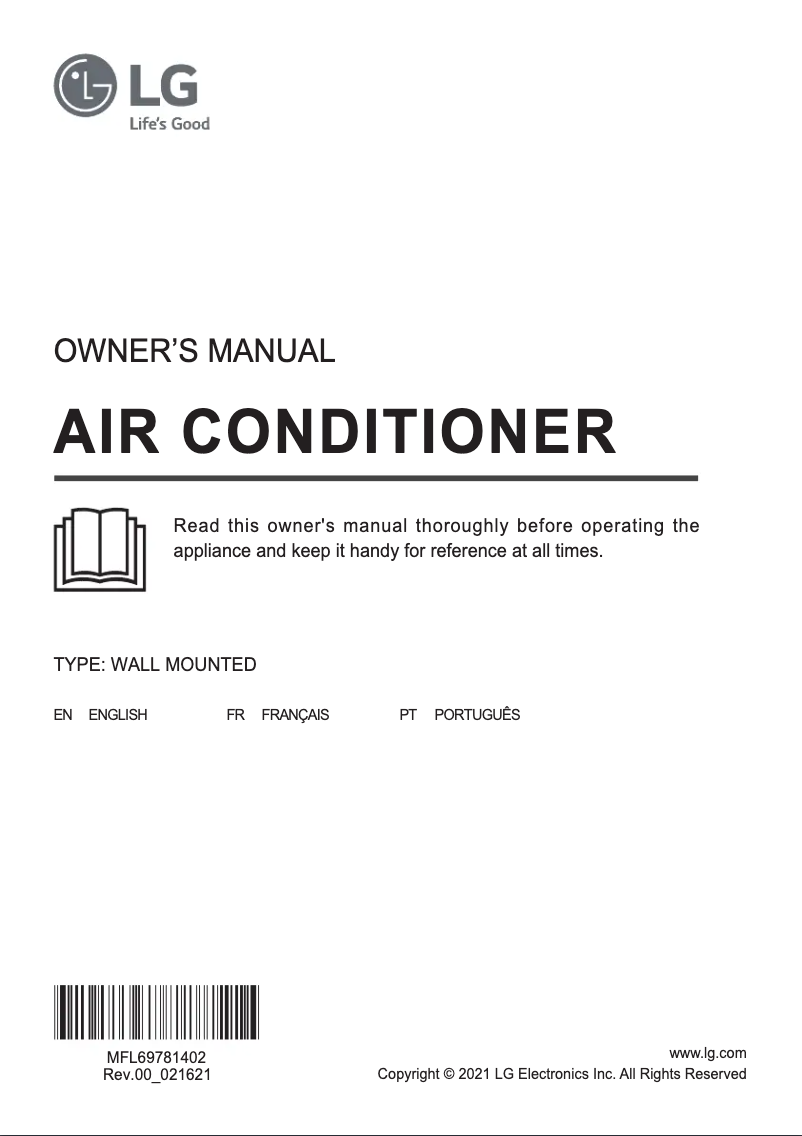 Page 1 of the manual User Manual LG S4NQ24K2RTD