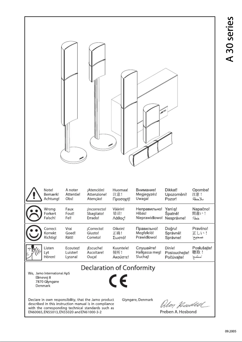 Page 1 de la notice Manuel utilisateur Roland A-30