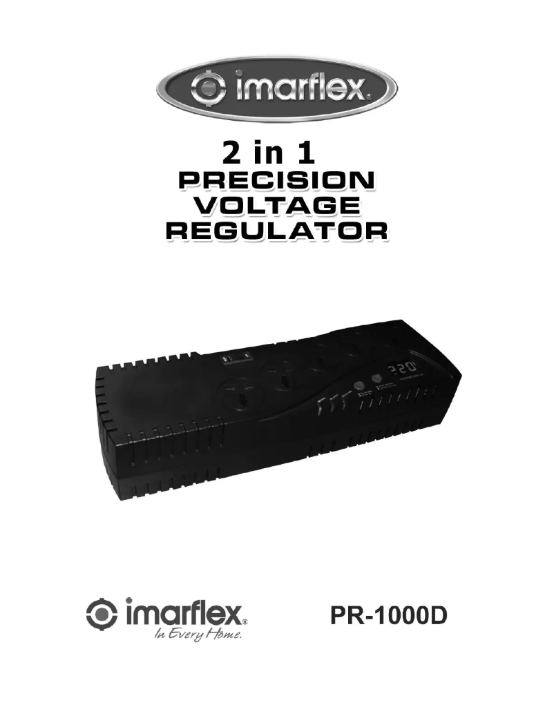 Page 1 de la notice Manuel utilisateur Imarflex PR-1000D