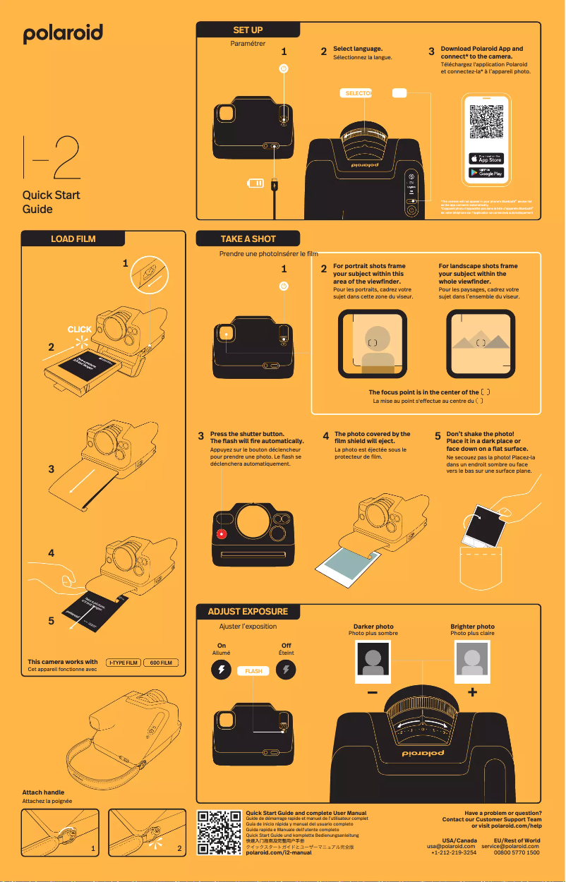 Página 1 del manual Guía de inicio rápido Polaroid Instant I-2
