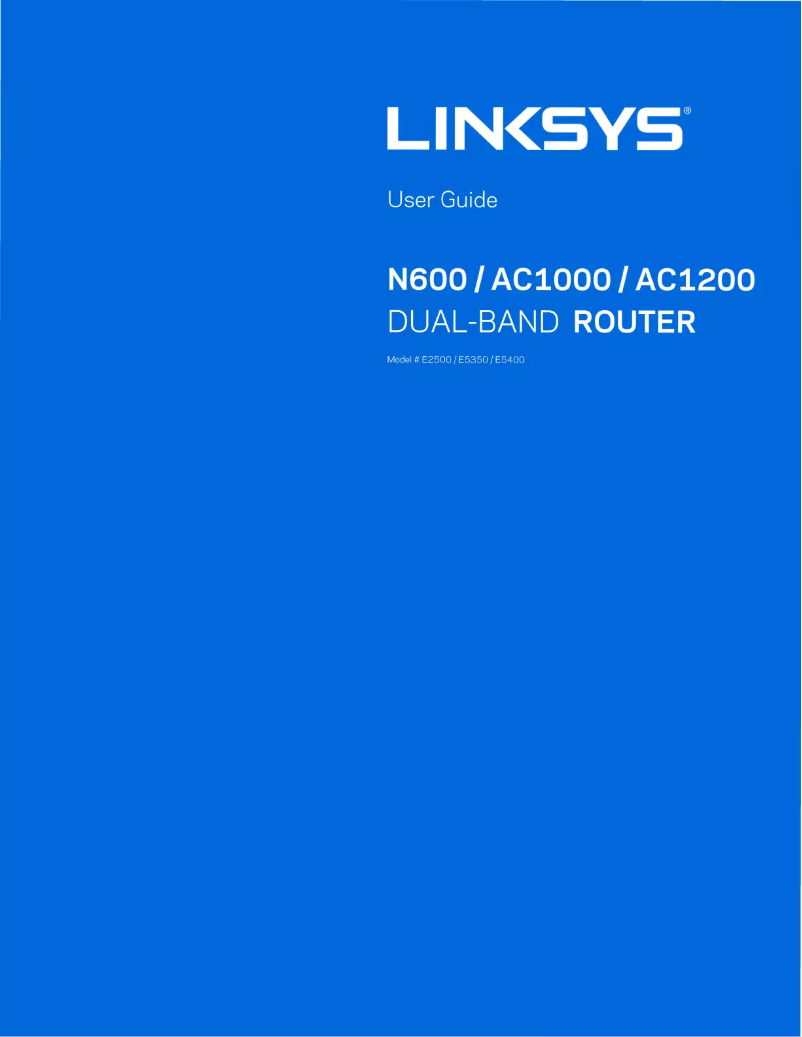 Page 1 de la notice Manuel utilisateur Linksys E5400