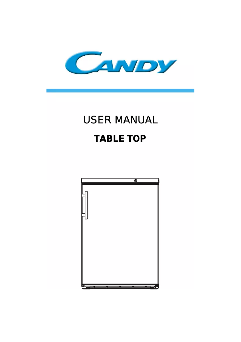Page 1 of the manual User Manual Candy CKTUS 604WH