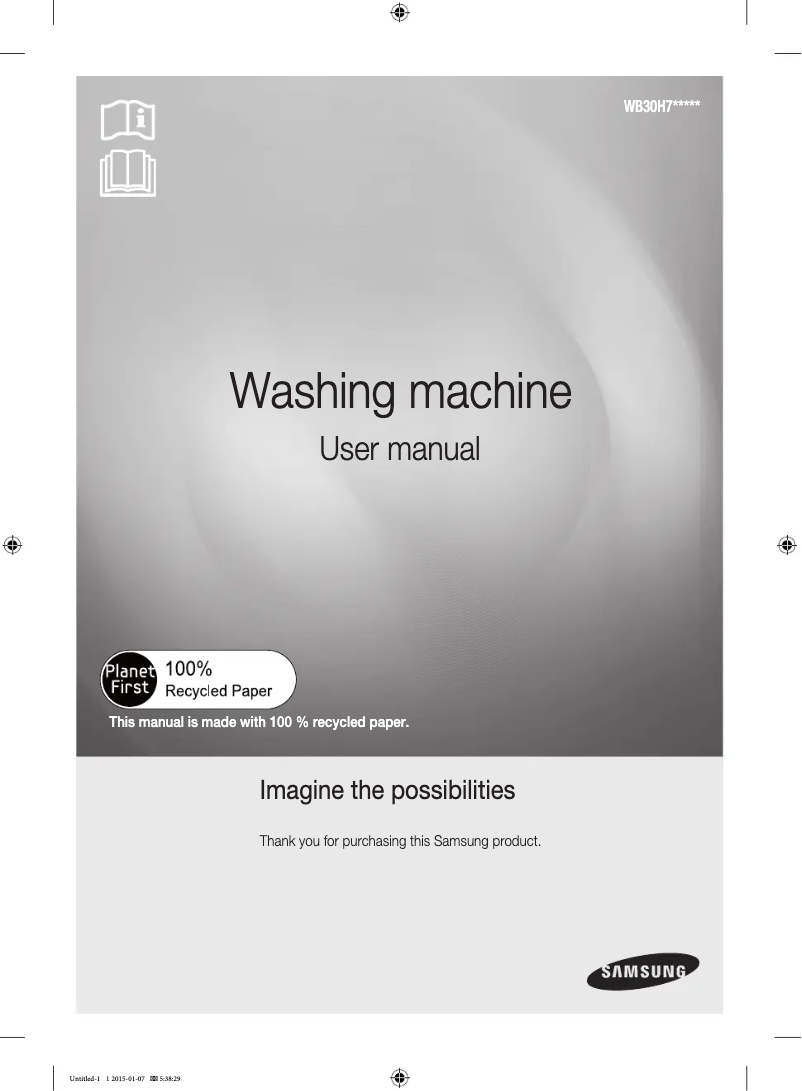 Página 1 del manual Manual de usuario Samsung WB30H7000GS